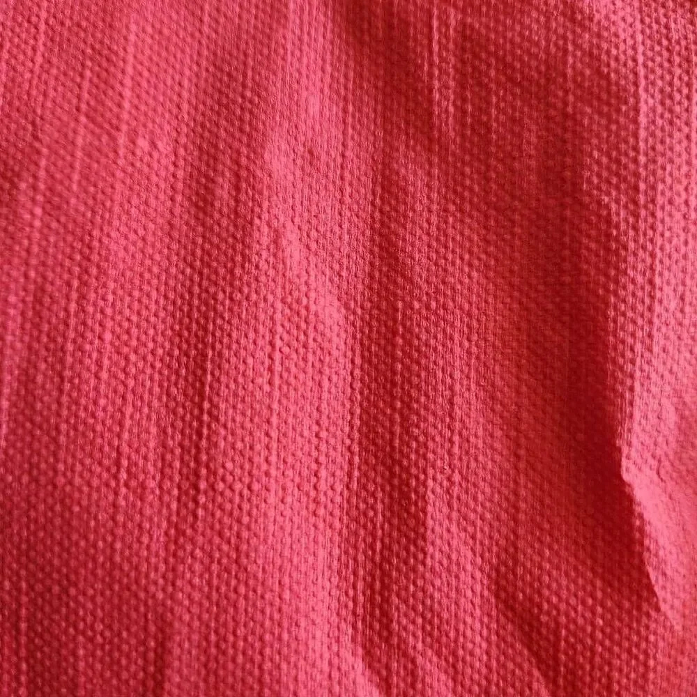 Serviette red green New 7 pieces scalloped hem table linen napkins
